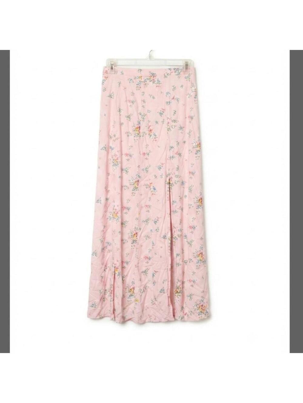 Billabong x The Salty Blonde Floral Maxi Skirt with Side Slit